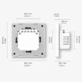 Pilot Zigbee 1-Kanałowy Biały Moes SR-ZT1-W Tuya