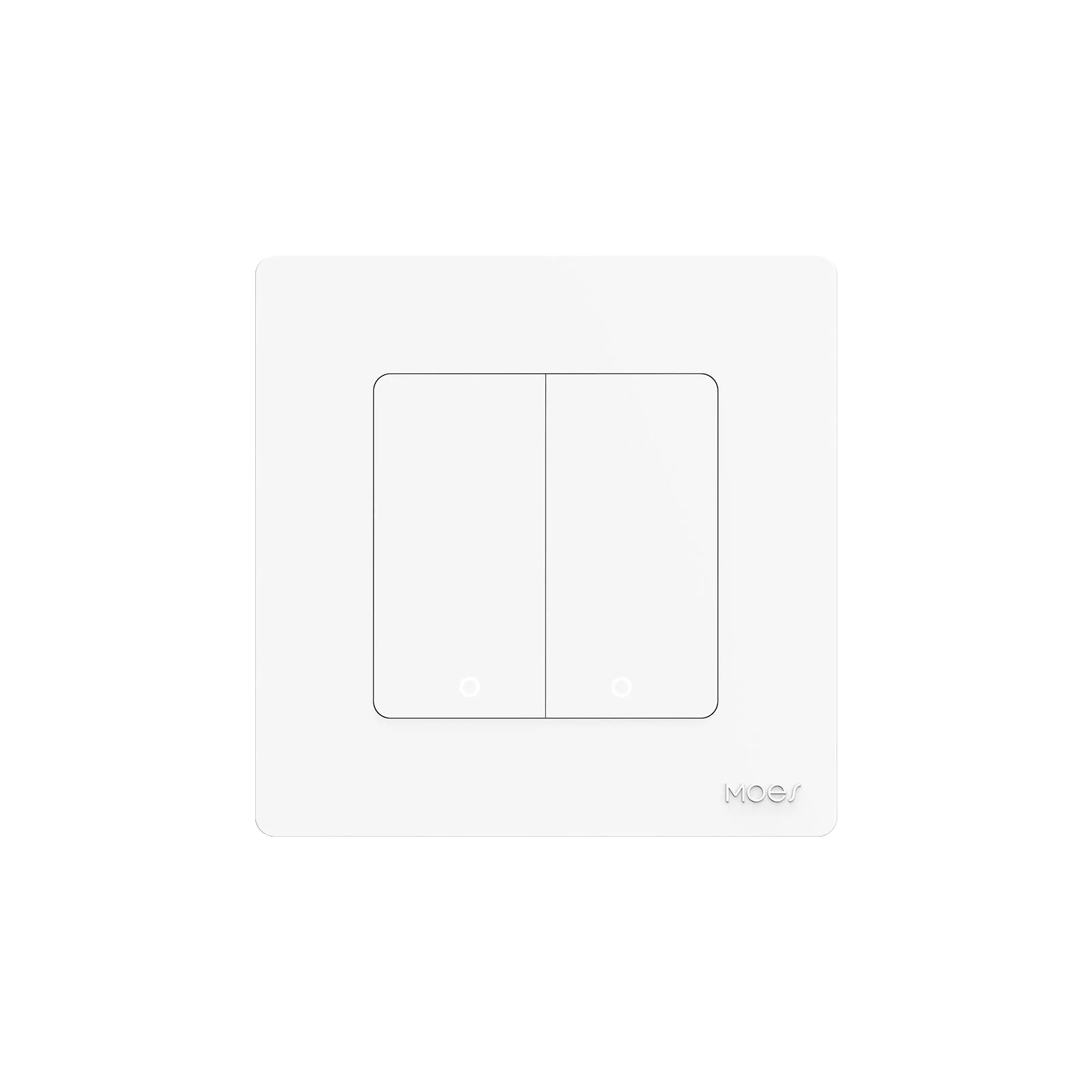 Przełącznik Star Ring Zigbee 2-Gang Biały Moes ZS-SR-EU2-WH-MS Tuya