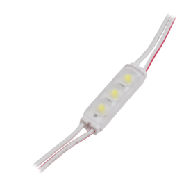 Moduł LED 12V 0.72W 3 diody 7000K z soczewkami 140°