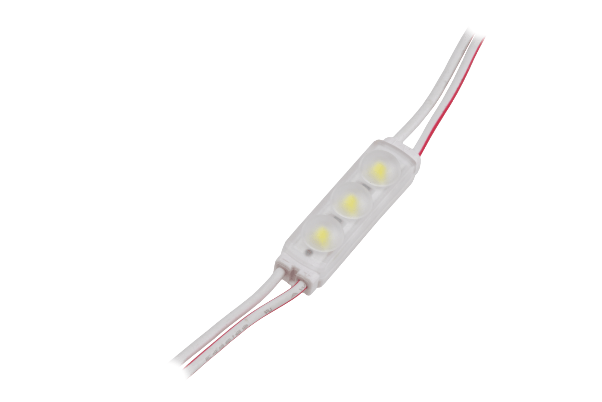 Moduł LED 12V 0.72W 3 diody 7000K z soczewkami 140° 1 Moduł LED 12V 0.72W 3 diody 7000K z soczewkami 140°