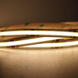 Taśma LED  COB 8W 320 chips/m CRI >90 24V biala ciepla 3000K IP20 5m