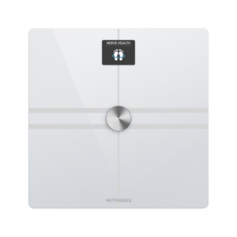 Withings Body Comp – waga z analizą masy ciała oraz pomiarem tętna. Wyrób medyczny (white)