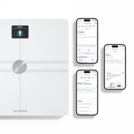 Withings Body Comp – waga z analizą masy ciała oraz pomiarem tętna. Wyrób medyczny (white)