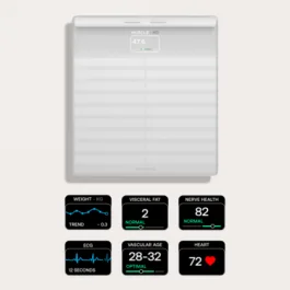 Withings Body Scan – waga z analizą składu masy ciała oraz pomiarem tętna. Wyrób medyczny (white)