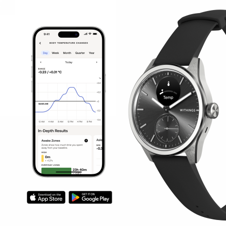 Withings ScanWatch 2 – smartwatch hybrydowy z EKG, SpO2 i monitoringiem temperatury 3 Withings ScanWatch 2 – smartwatch hybrydowy z EKG, SpO2 i monitoringiem temperatury