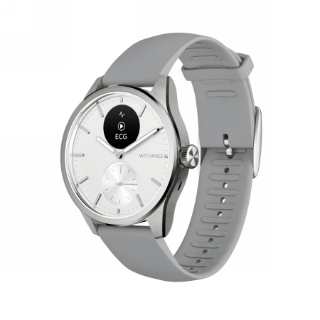 Withings Scanwatch 2 - zegarek z funkcją EKG, pomiarem pulsu i SPO2 oraz mierzeniem aktywności fizycznej i snu (42mm, white) 1 Withings Scanwatch 2 - zegarek z funkcją EKG, pomiarem pulsu i SPO2 oraz mierzeniem aktywności fizycznej i snu (42mm, white)