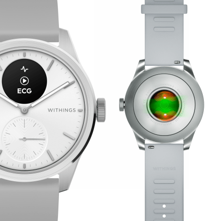 Withings Scanwatch 2 - zegarek z funkcją EKG, pomiarem pulsu i SPO2 oraz mierzeniem aktywności fizycznej i snu (42mm, white) 2 Withings Scanwatch 2 - zegarek z funkcją EKG, pomiarem pulsu i SPO2 oraz mierzeniem aktywności fizycznej i snu (42mm, white)