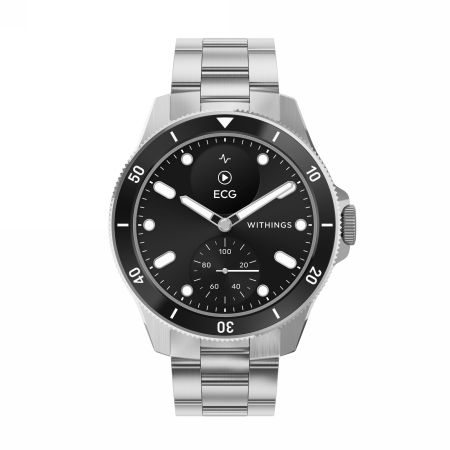 Withings Scanwatch Nova – zegarek z funkcją EKG, pomiarem pulsu, SPO2 i temperatury oraz mierzeniem aktywności fizycznej i snu (42mm, black)