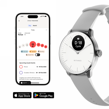 Withings Scanwatch Light - smartwatch hybrydowy (37mm, white) 2 Withings Scanwatch Light - smartwatch hybrydowy (37mm, white)