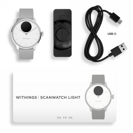 Withings Scanwatch Light - smartwatch hybrydowy (37mm, white) 3 Withings Scanwatch Light - smartwatch hybrydowy (37mm, white)