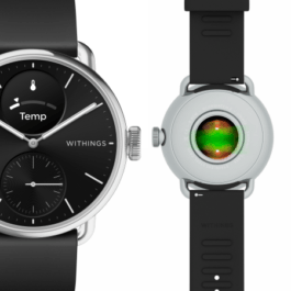 Withings Scanwatch 2 – zegarek z funkcją EKG, pomiarem pulsu i SPO2 oraz mierzeniem aktywności fizycznej i snu (38mm, black)