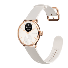 Withings Scanwatch 2 – zegarek z funkcją EKG, pomiarem pulsu i SPO2 oraz mierzeniem aktywności fizycznej i snu (38mm, rose gold)