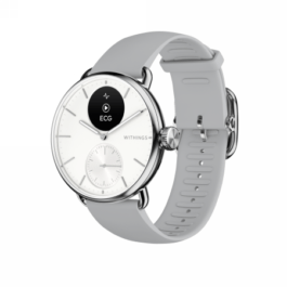 Withings Scanwatch 2 – zegarek z funkcją EKG, pomiarem pulsu i SPO2 oraz mierzeniem aktywności fizycznej i snu (38mm, white)