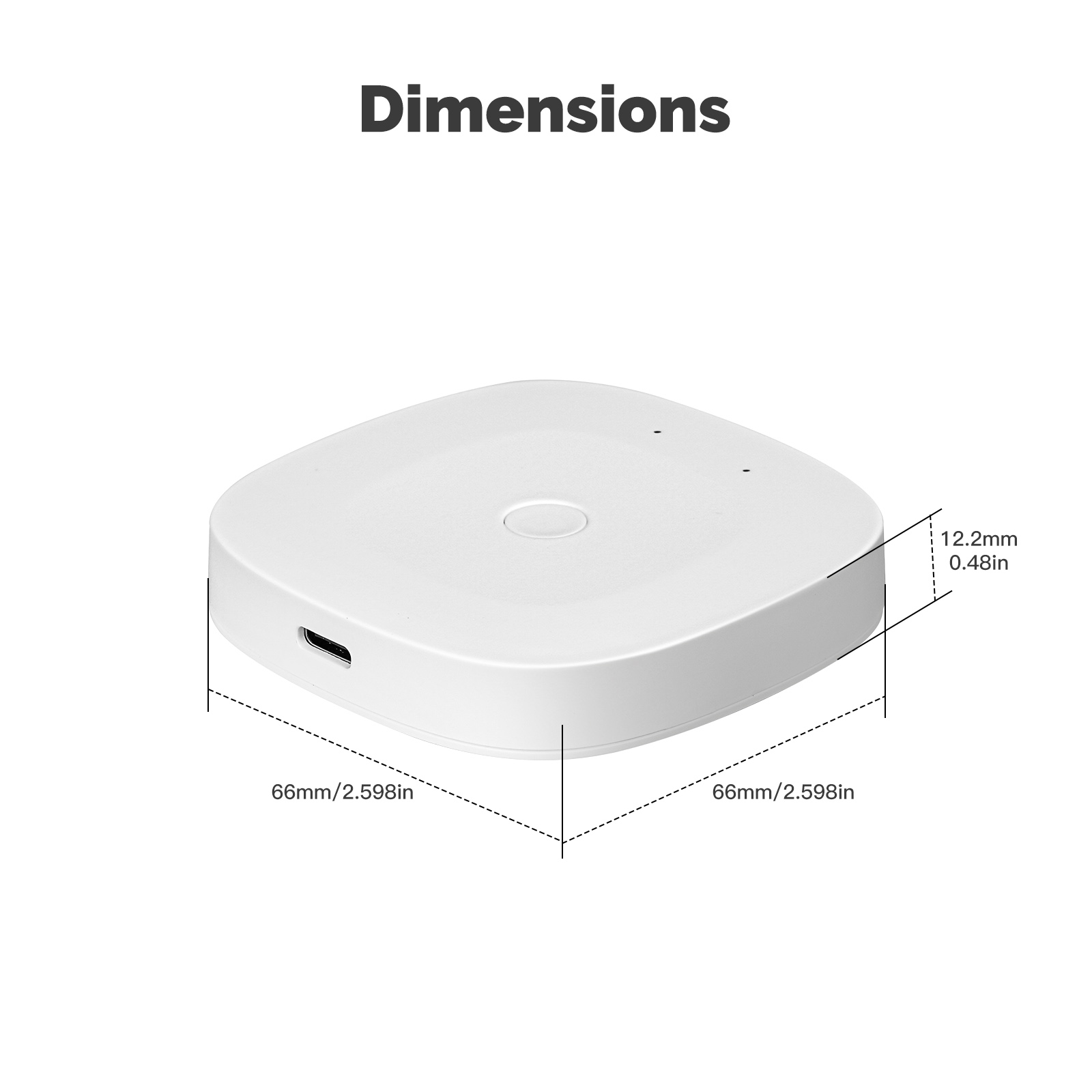 Bramka ZigBee WiFi Bluetooth Mesh MOES MHUB-C Tuya biał 6 Bramka ZigBee WiFi Bluetooth Mesh MOES MHUB-C Tuya biał