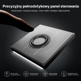 Dotykowy Włącznik Star Feather z podświetleniem 4-Kanałowy Biały Zigbee Moes ZS-SF-EU4-WH-MS Tuya