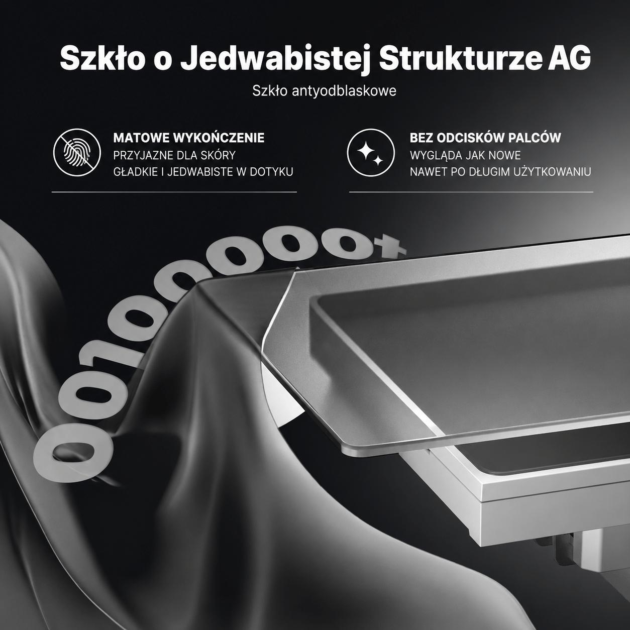 Dotykowy Włącznik Star Feather z podświetleniem 4-Kanałowy Biały Wi-Fi Moes WS-SF-EU4-WH-MS Tuya